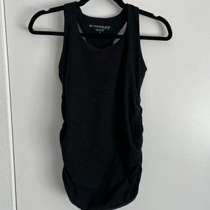 Beyond Yoga Maternity Spacedye Charcoal Gray Tank